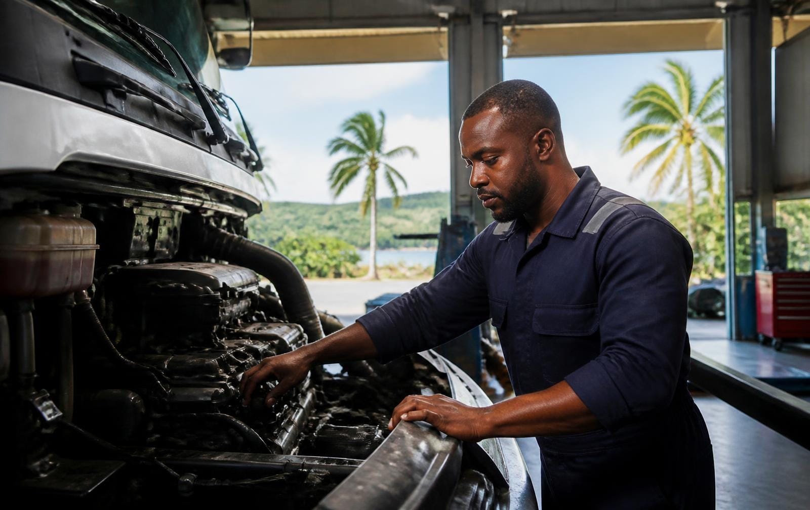 Fleet Maintenance in daily use on a Caribbean fleet